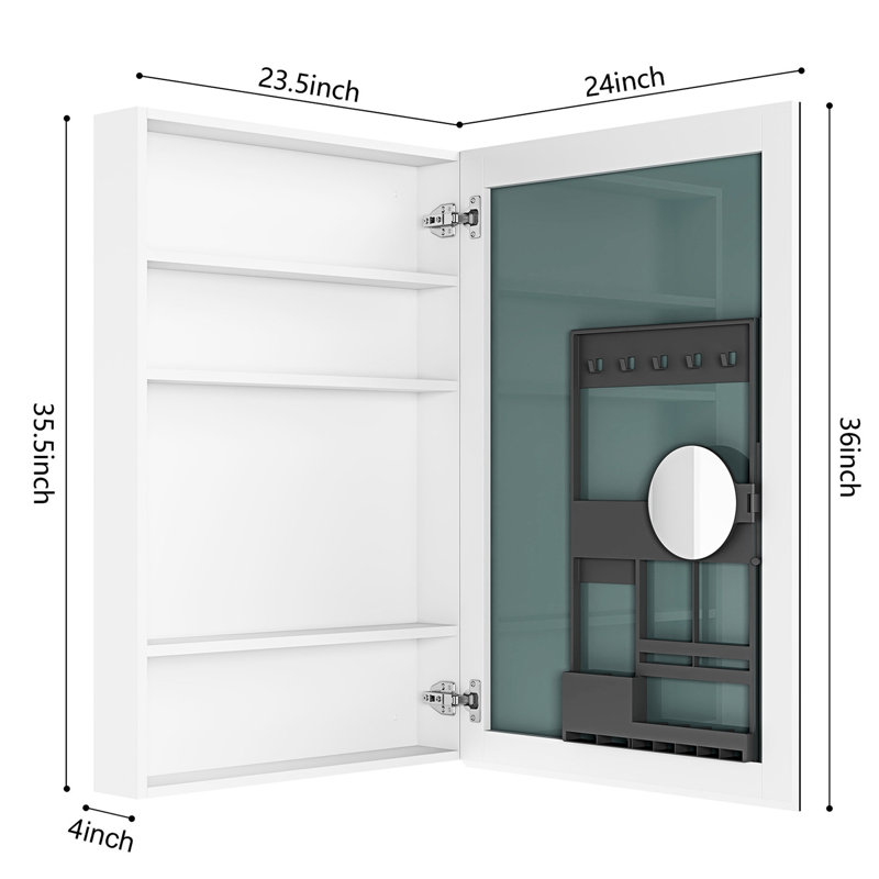  Armoire de salle de bain avec miroir, porte s'ouvrant à droite, bords biseautés, rangement spacieux, bois, reflet transparent, compartiment, image,