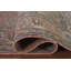 Tapis traditionnel rose à motif floral 7 x 10