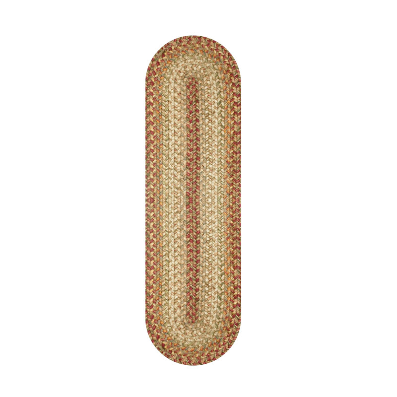 Premium Jute Braided Indoor Table Runners - Set of 2, Size 8"x28", Harvest, Oval 0'8" x 2'4"