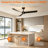 52" Low Profile Ceiling Fan with Light and Remote-629835643