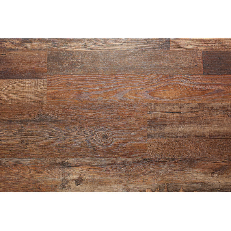 Element Flooring 7 " W x 48 " L Vinyl plank, Dark Brown