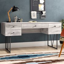 Ashling Home/office Wooden Desk Rustic Reclaimed Wood Desk With a Pipe  Monitor Shelf, Industrial Desk, Office Furniture Various Stains 