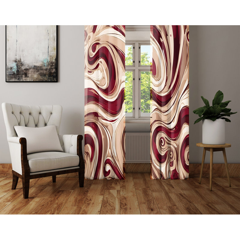 Semi Sheer Curtain Pair, 56" W x 78" L