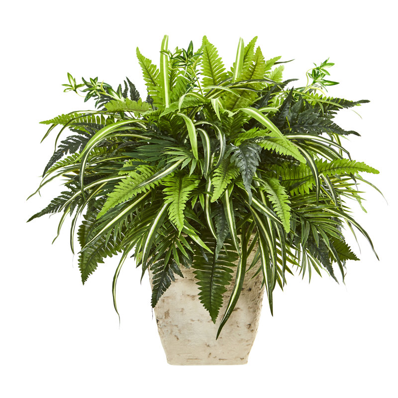 Plantes artificielles en pot de fleurs