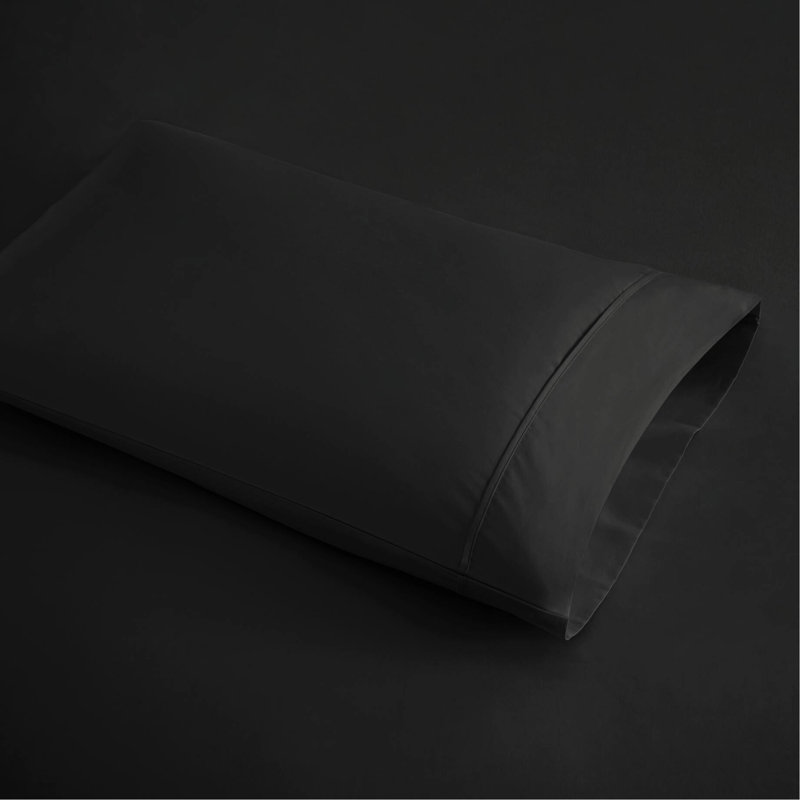 Très grand drap 600 fils - mélange de coton rafraîchissant, sommeil confortable, drap-housse à poche profonde de 18 po, 2 taies d'oreiller au total, tissage avec finition, taies d'oreiller,
