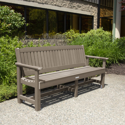 Banc d'extérieur en plastique recyclé Lunz