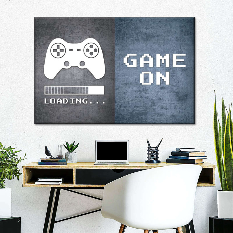 " Loading Game On " by Logic Nerds, 20" H x 30" W x 1.25" D