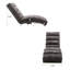Chaise longue rembourrée simple et confortable Jameer avec pieds en métal et poches de rangement pour les chambres et les salons-1485166140