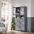 Rior 1-Drawer Freestanding Linen Cabinet with Adjustable Shelves-1405621028