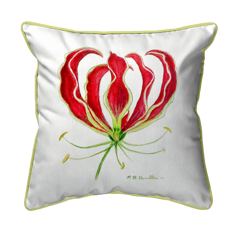 Housse et insert de coussin d'extérieur carré Lily Lily, Grand