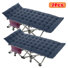 Lit de camp pliant avec matelas à 2 côtés de 3,3 pouces, lits de camping pliants 75 "x 28" avec sac de transport