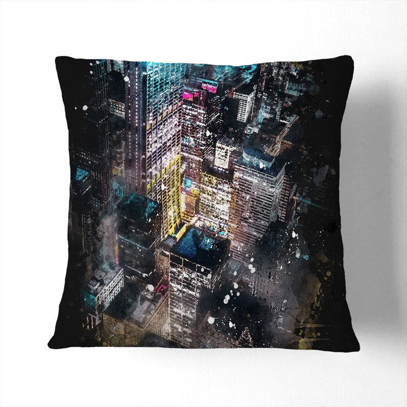 Square Throw Cushion, 55cm H x 55cm W x 20cm D, White