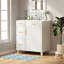 Meuble-lavabo simple 30 po en bois massif avec lavabo, 2 prises de courant, 1 port USB et 1 port Tybe C-76874733