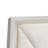  Fantosini King Chenille Panel Bed - Silver Mist