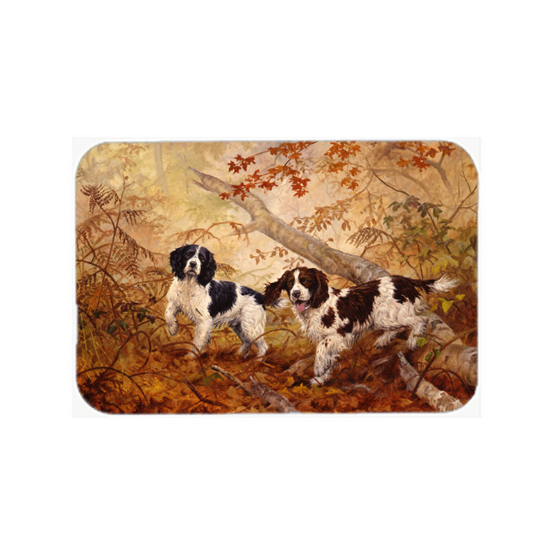Planche à découper en verre caroline trésors springer spaniels