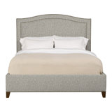 Caroline/Casey Queen Upholstered Low Profile Panel Bed