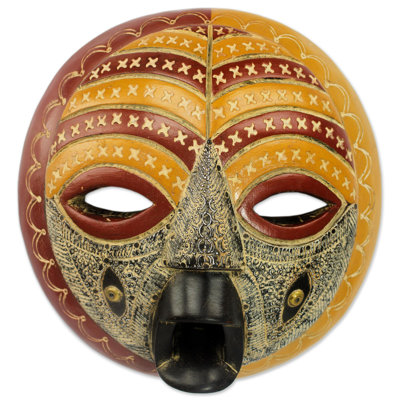 Masque en bois africain edinam chance