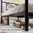 Full Elegant Metal Platform Bed with Dragonfly Headboard and Footboard, Sturdy and Stable Structure & Under-bed Storage, Easy Assembly, Black-36656542-36656543
