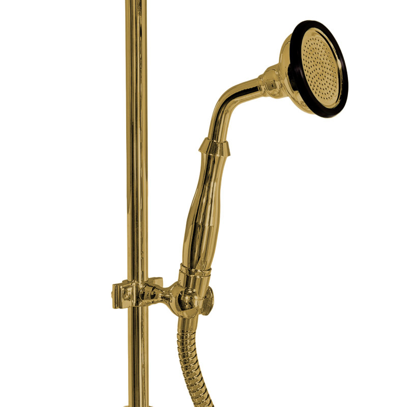 Ensemble de conversion à main avec brise-vide, support de colonne montante et inverseur par Strom Living, Chrome
