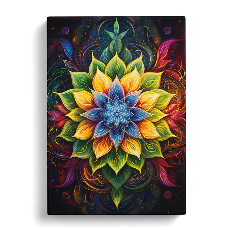 Mandala Symbolism - Wrapped Canvas, 60cm H x 40cm W x 3cm D