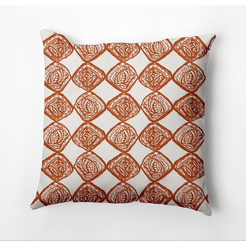 Housse et insert de coussin extérieur d'extérieur, Orange, 20 po X 20 po