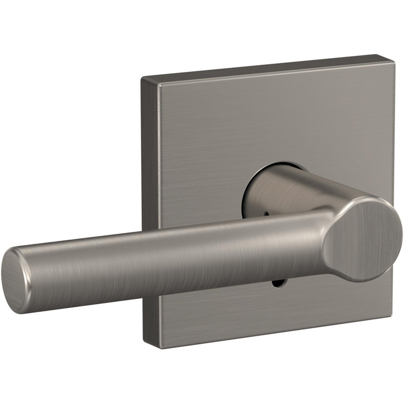 Levier de couloir et de bain sur mesure avec garniture Collins, Nickel satiné