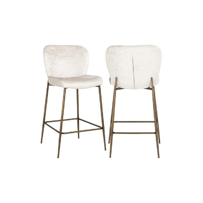 Darby Counter Stool, Cream, Gold