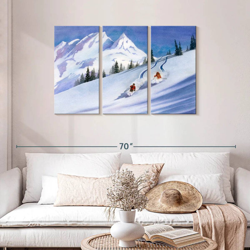 Ski rétro Sireci, H 28 po x l 45 po