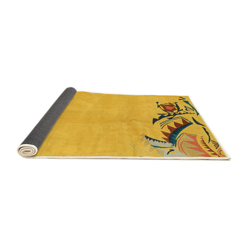 Abstract Indoor Rug, Round 7'