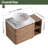24'' Floating Single Bathroom Vanity with Ceramic Sink