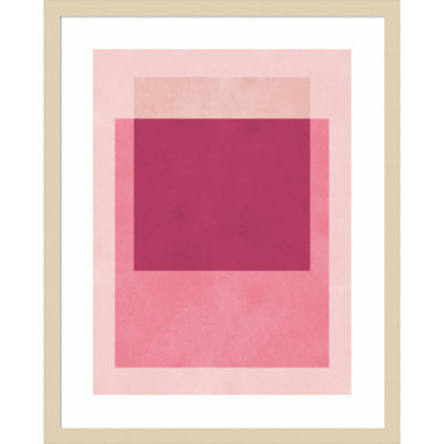 Overlapping geometry 12 by Vitor Costa Wood Framed Wall Art Print