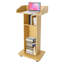 Podium en bois 43,3 po avec roulettes-94331431