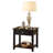 Pullman Contemporary 22" Square 1-Drawer End Table with Storage in Black