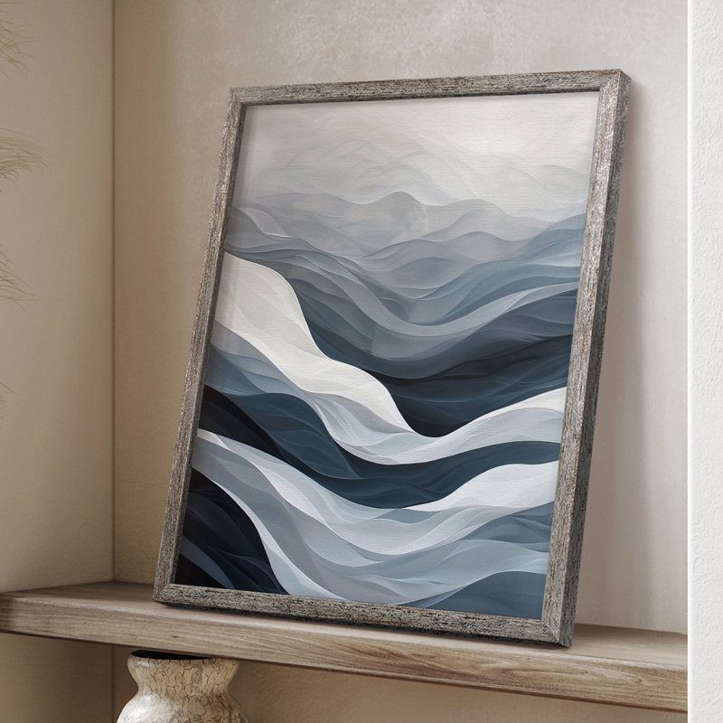 ABSTRACT Series CDLXV III, reproduction encadrée - bois massif, H 30 po x l 24 po