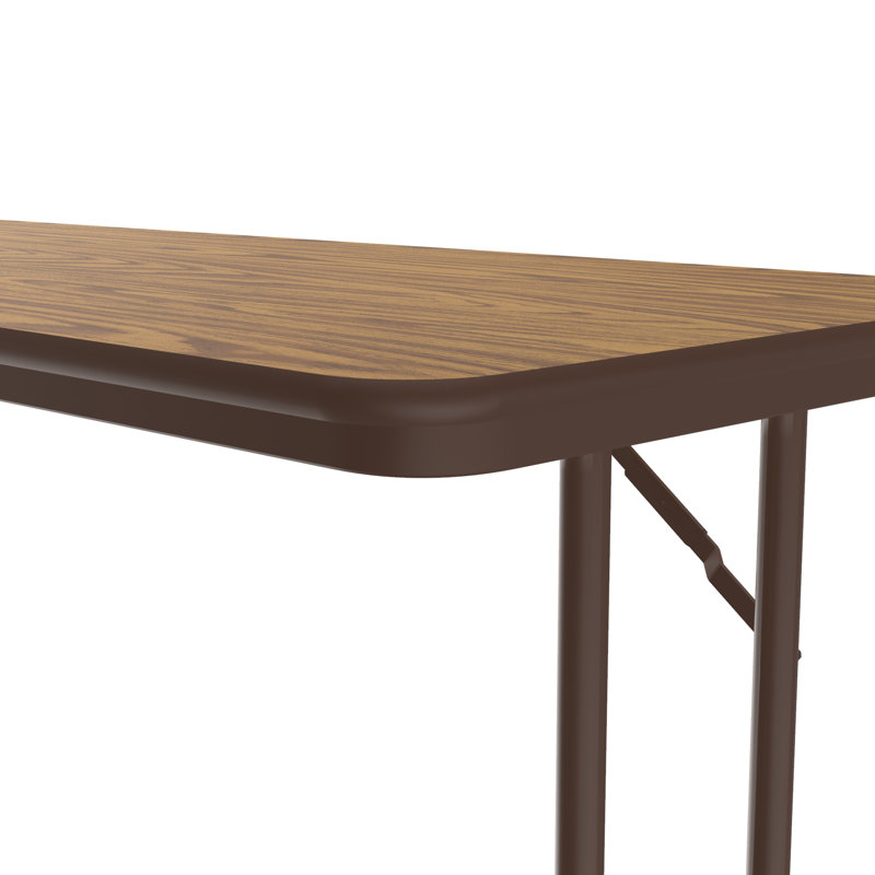 Table de formation à hauteur fixe et fixe à hauteur fixe avec panneaux de particules, Chêne médium, Brun