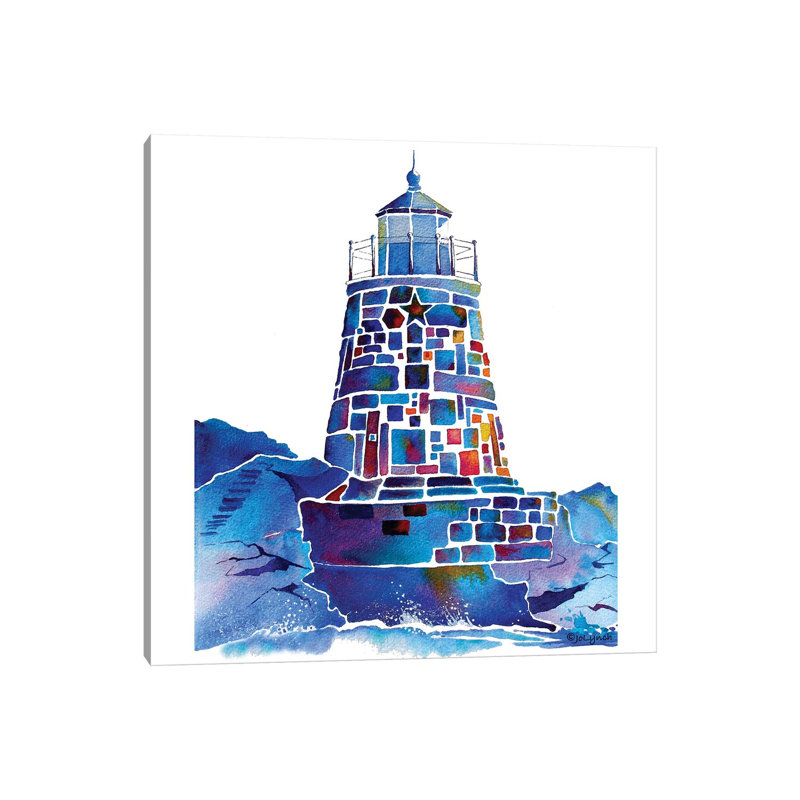 Castle Hill Newport Lighthouse 1 Piece Wrapped Canvas Wall Art, 66.04cm H x 66.04cm W