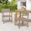 Ensemble de 2 chaises de salle à manger d'extérieur