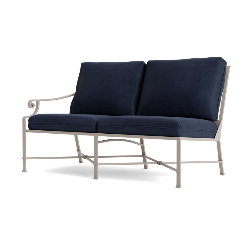 Venetian Outdoor 2 - Seat Loveseat, Dove, Fusion Neptune