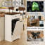 Armoire à ordures inclinable avec tiroir