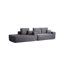 Canapé modulaire Cloud avec méridienne en forme de L et poches latérales, conception modulaire moderne, assise profonde, canapé rembourré pour le salon / la chambre à coucher, aucun assemblage requis (tissu moelleux), orienté vers la gauche-1738437586-1738437587
