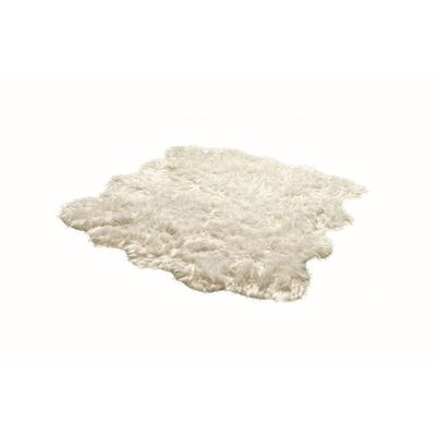 Arlett Off White Faux Sheepskin Washable Area Rug