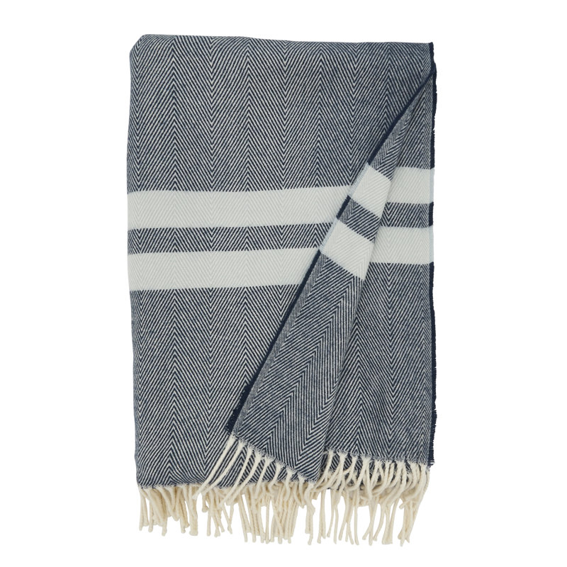 Jeté Anden, Gris / blanc
