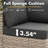 2-Person  Outdoor Sectional Loveseat Sofa With Cushions And Led Coffee Table ,All-Weather Wicker Patio Set-394524303
