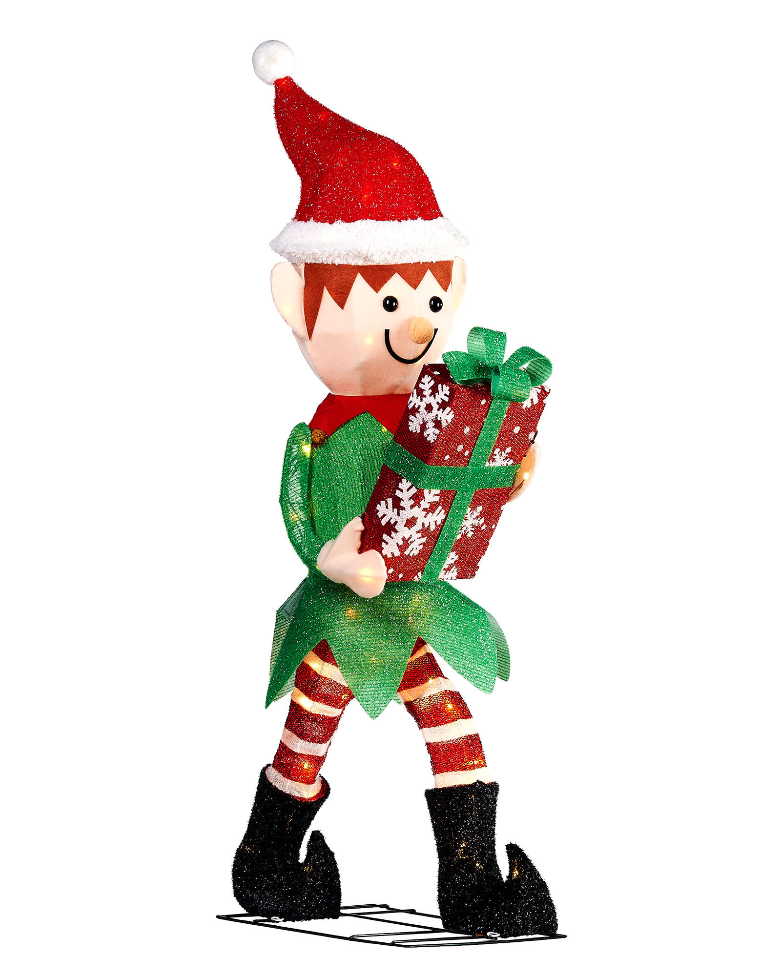Mail Order Online Ltd Pre-Lit 3D Mesh Elf | Wayfair.co.uk