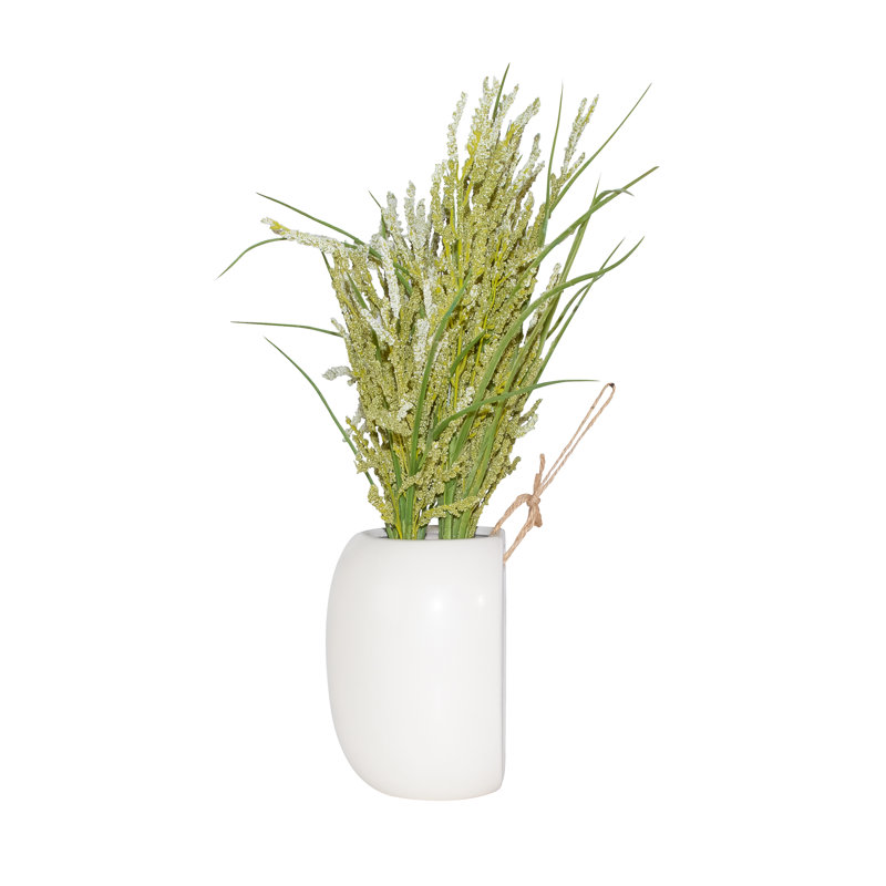 Plante grasse artificielle verte 10 po en pot beige
