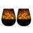 Segunda Vida Tortuga Stemless Wine Glasses