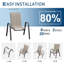 Stackable Dining Chairs , 300lb Capacity, All Weather-1972413333