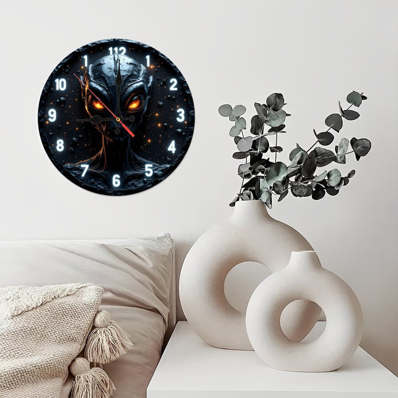 Alien Clock Decor