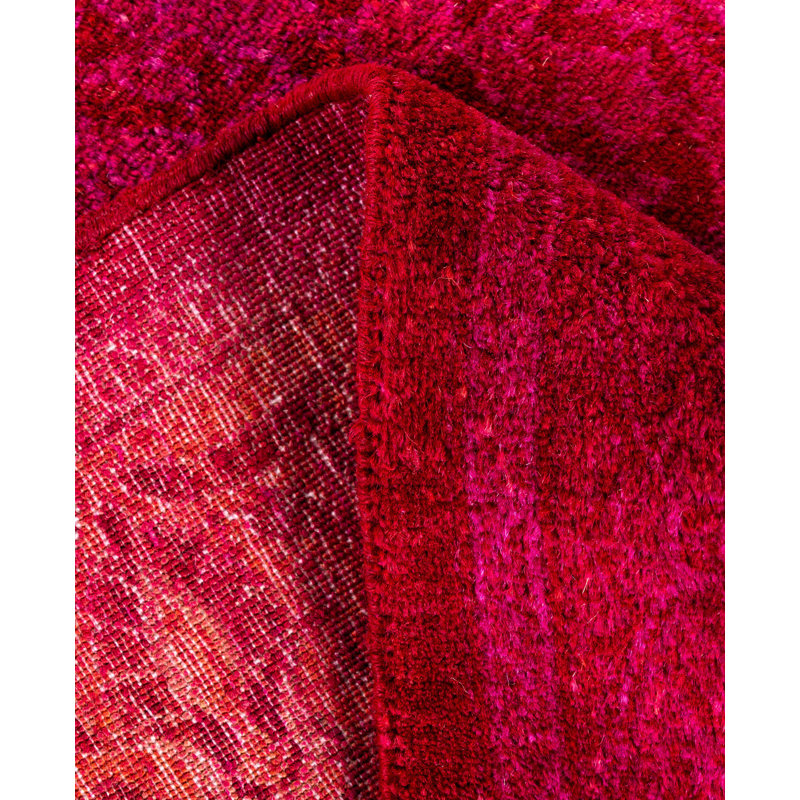 Overdyed One-of-a-Kind Runner 2'7" X 4'1" Hand Knotted Area Rug