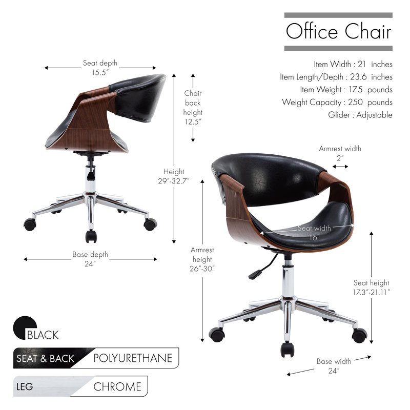 Ayzlee Task Chair, Black